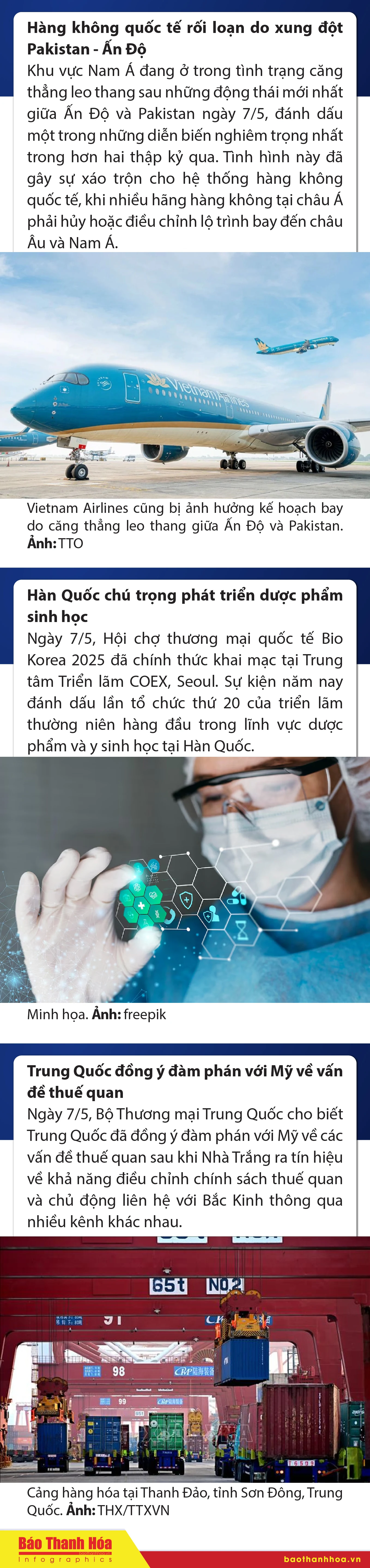 Sự kiện nổi bật trong nước, quốc tế ngày 7/5/2025