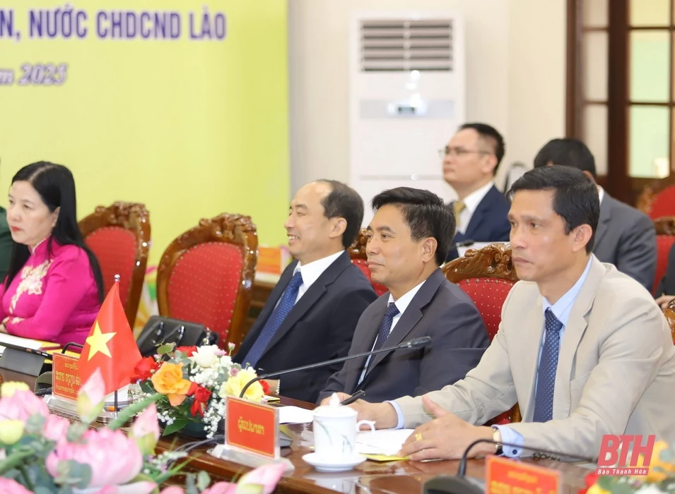 Hai tỉnh Thanh Hóa - Hủa Phăn hội đàm, ký kết thỏa thuận hợp tác năm 2025