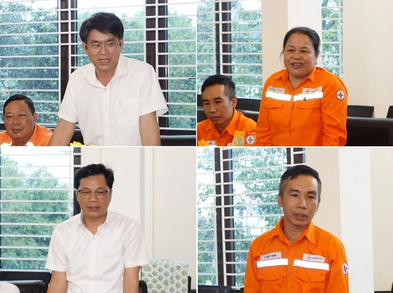 Công đoàn EVN thăm hỏi, động viên người lao động Công ty Điện lực Thanh Hóa