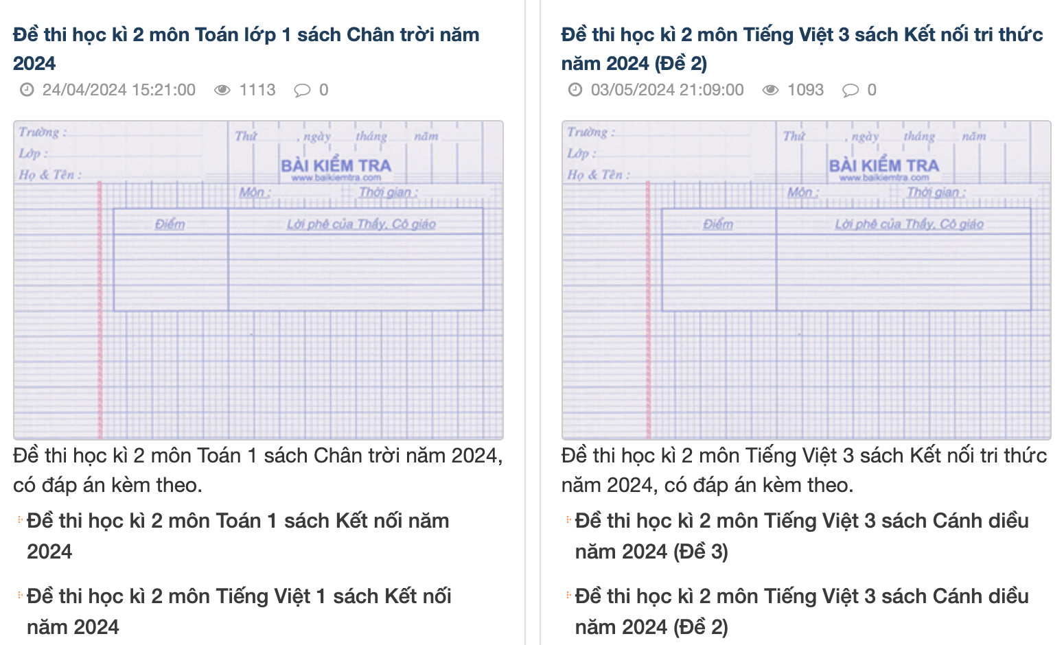 Baikiemtra.com – Nền tảng học tập và ôn luyện trực tuyến toàn diện cho học sinh
