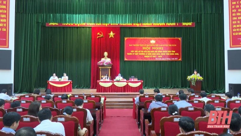 Tổ đại biểu HĐND tỉnh tiếp xúc cử tri huyện Thọ Xuân