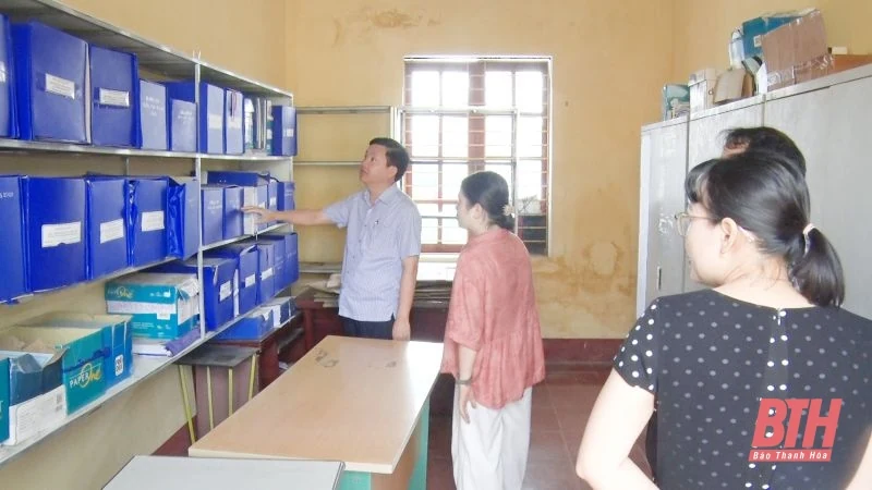 Thị xã Nghi Sơn tăng cường kiểm tra việc thực hiện tổ chức, sắp xếp bộ máy