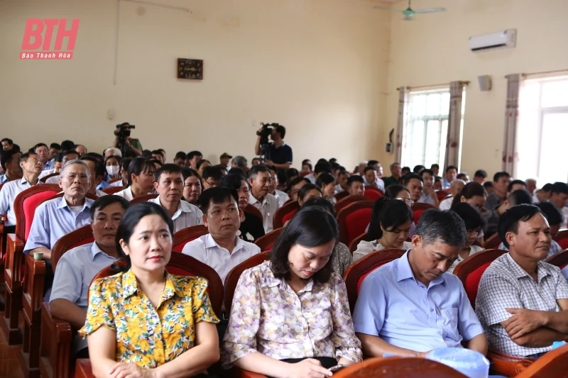 Tổ đại biểu HĐND tỉnh tiếp xúc cử tri huyện Nga Sơn