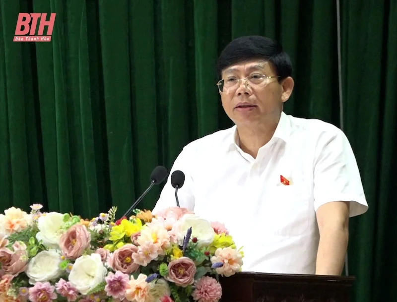 Tổ đại biểu HĐND tỉnh tiếp xúc cử tri huyện Vĩnh Lộc