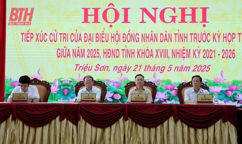 Cử tri huyện Triệu Sơn đề xuất HĐND tỉnh xem xét, ban hành một số cơ chế, chính sách