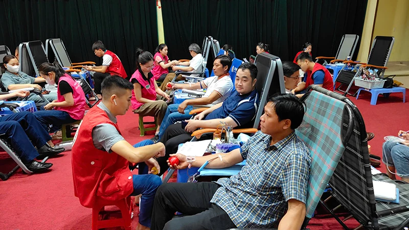 Ngày hội hiến máu “Giọt hồng Yên Định” năm 2025 tiếp nhận được 635 đơn vị máu
