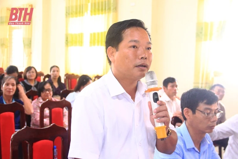 Cử tri huyện Như Xuân kiến nghị nhiều vấn đề liên quan đến đất đai