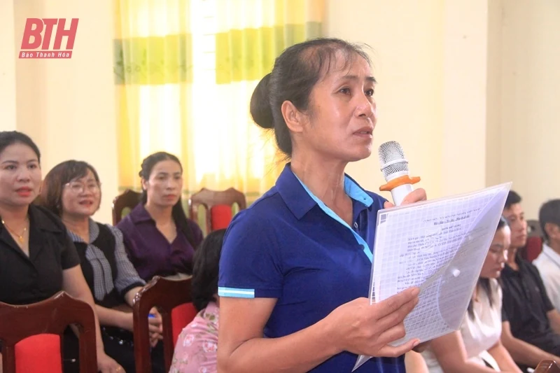 Cử tri huyện Như Xuân kiến nghị nhiều vấn đề liên quan đến đất đai