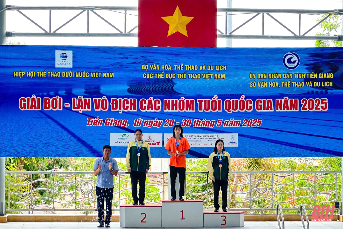 Bơi Thanh Hóa phá 5 kỷ lục nhóm tuổi quốc gia