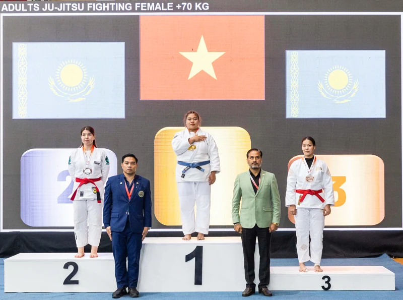 Nguyễn Thị Thanh Trúc gặt vàng cho Jujitsu Việt Nam tại giải châu Á 2025