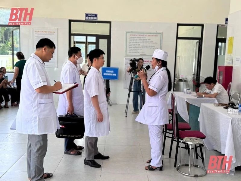 Diễn tập điều tra, xử lý vụ ngộ độc thực phẩm xảy ra tại bữa cỗ đông người trên địa bàn huyện Lang Chánh năm 2025