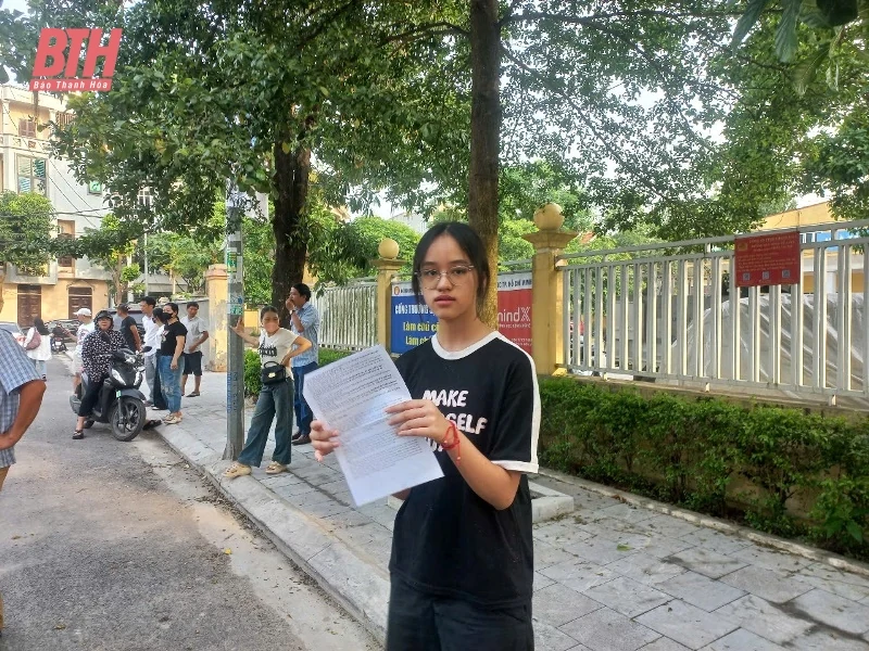 Hơn 43.000 thí sinh Thanh Hóa bước vào ngày thi đầu tiên kỳ thi tuyển sinh vào lớp 10 THPT công lập năm học 2025-2026