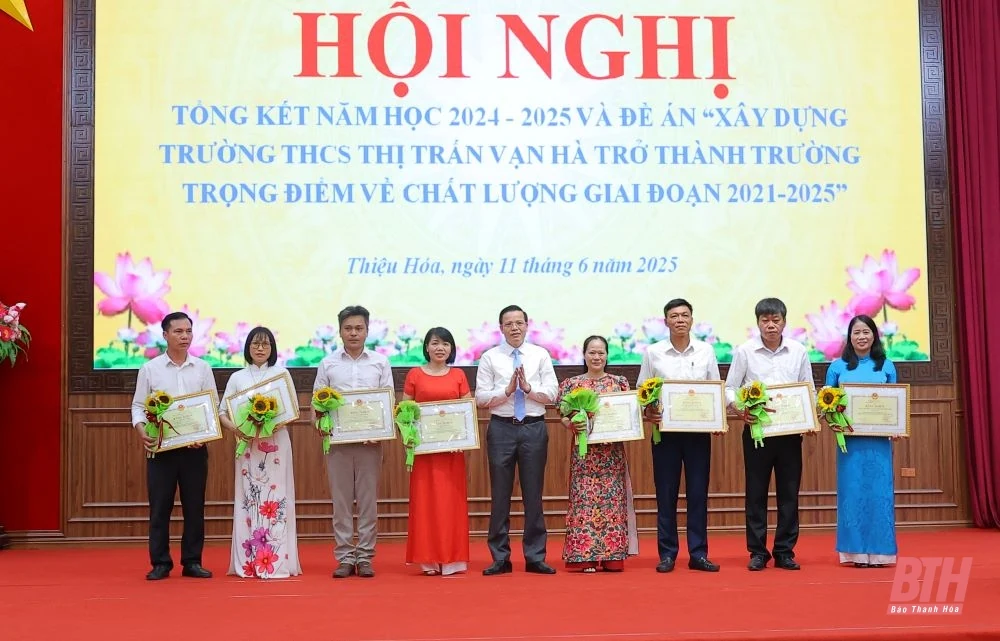 Thiệu Hóa tiếp tục khẳng định vị trí nhóm dẫn đầu giáo dục toàn tỉnh