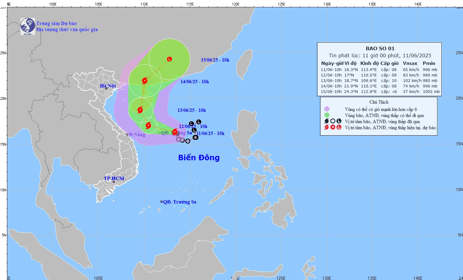 Chính thức ghi nhận cơn bão đầu tiên năm 2025, tên quốc tế là Wutip