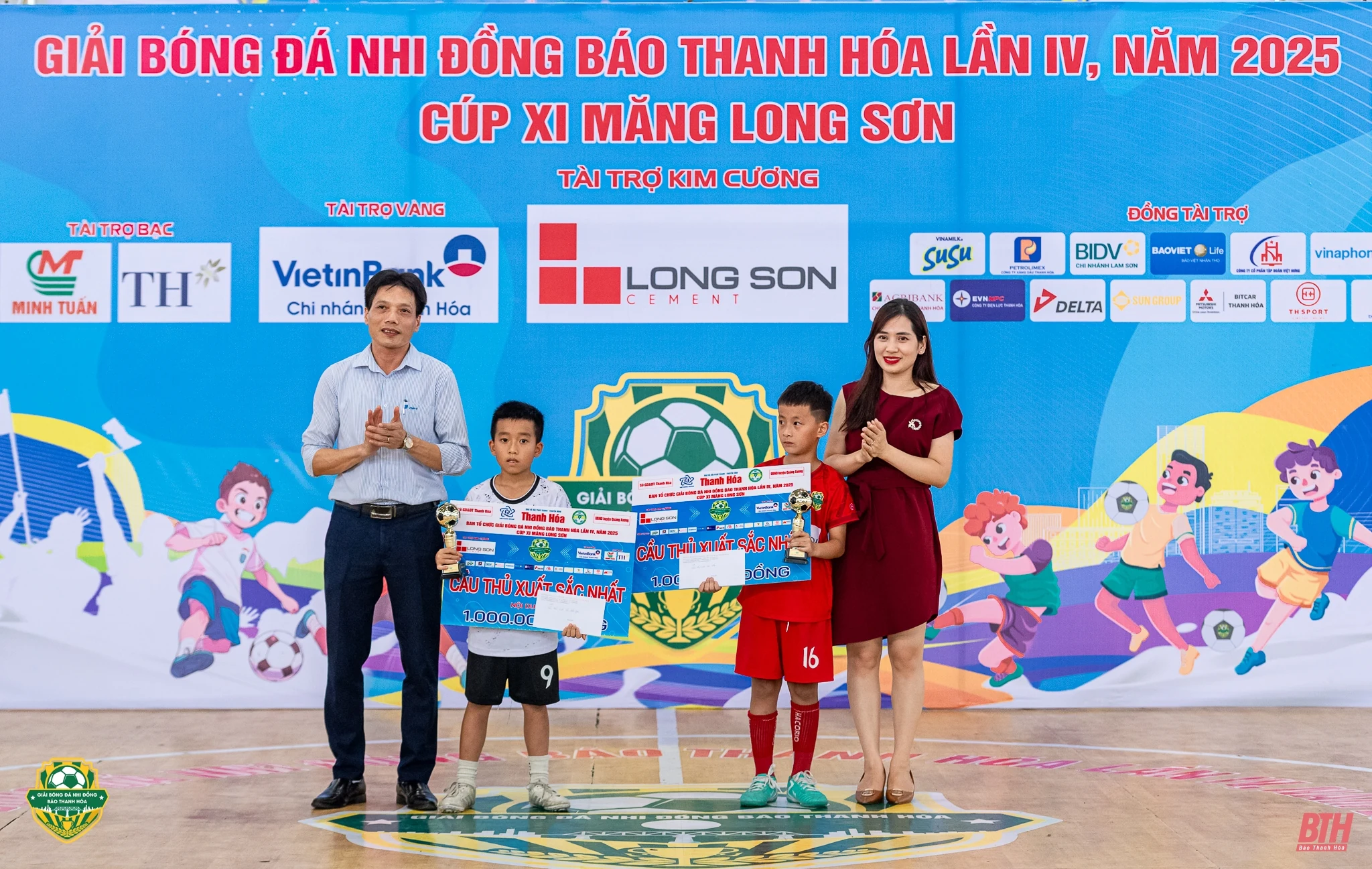 Những gương mặt xuất sắc được vinh danh tại giải Bóng đá Nhi đồng Báo Thanh Hoá lần thứ IV năm 2025 - Cúp Xi măng Long Sơn