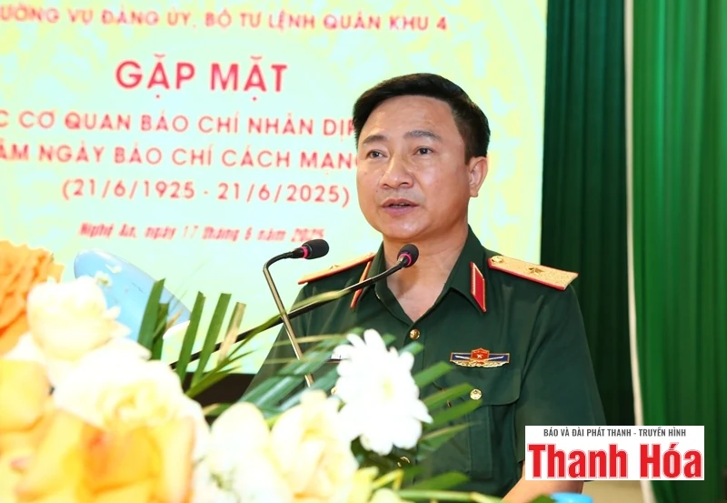 Bộ Tư lệnh Quân khu 4 gặp mặt các cơ quan báo chí