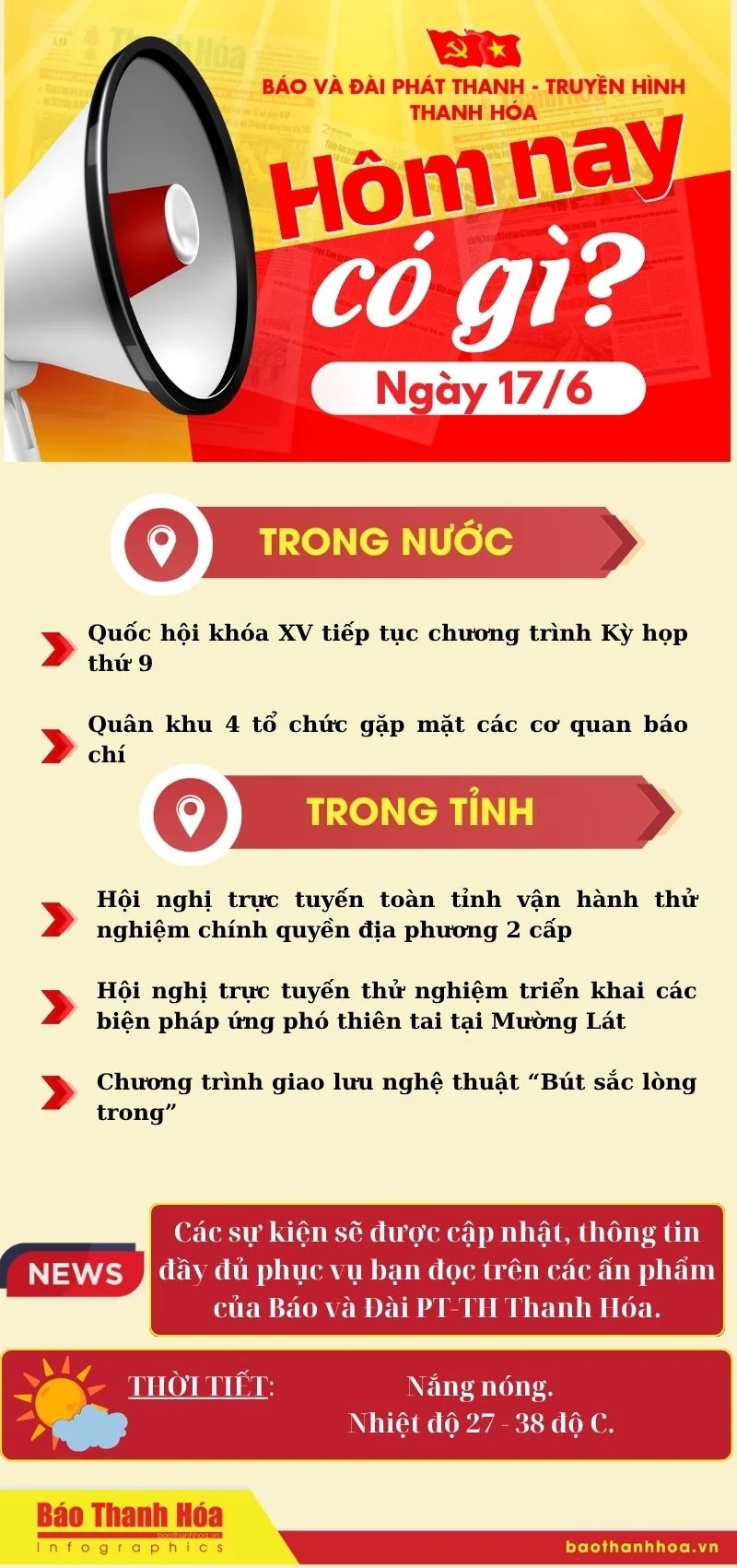 Hôm nay có gì? - Sự kiện nổi bật ngày 17/6/2025