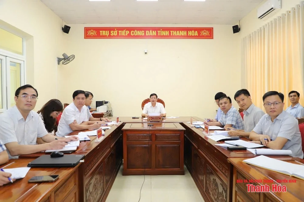 Phó Chủ tịch UBND tỉnh Mai Xuân Liêm chủ trì hội nghị tiếp công dân trực tuyến