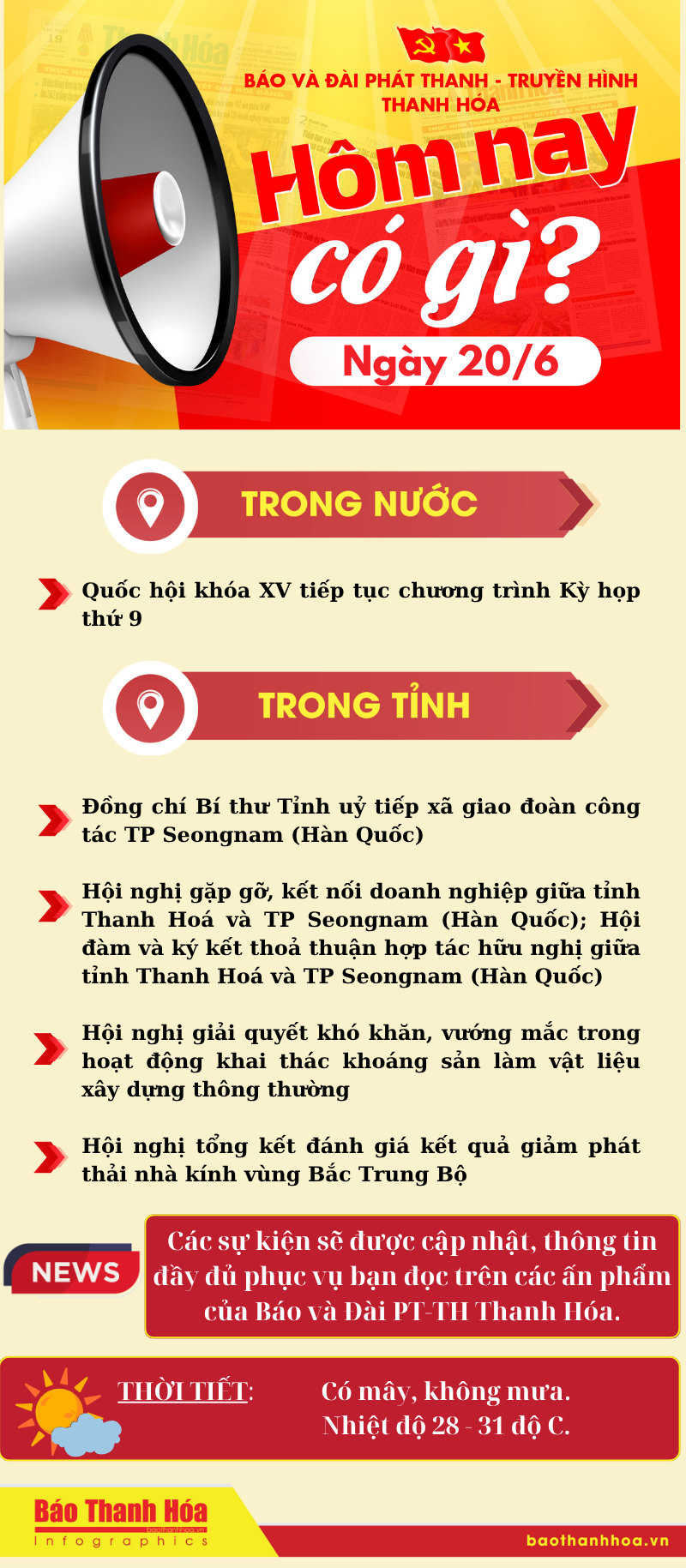 Hôm nay có gì? - Sự kiện nổi bật ngày 20/6/2025