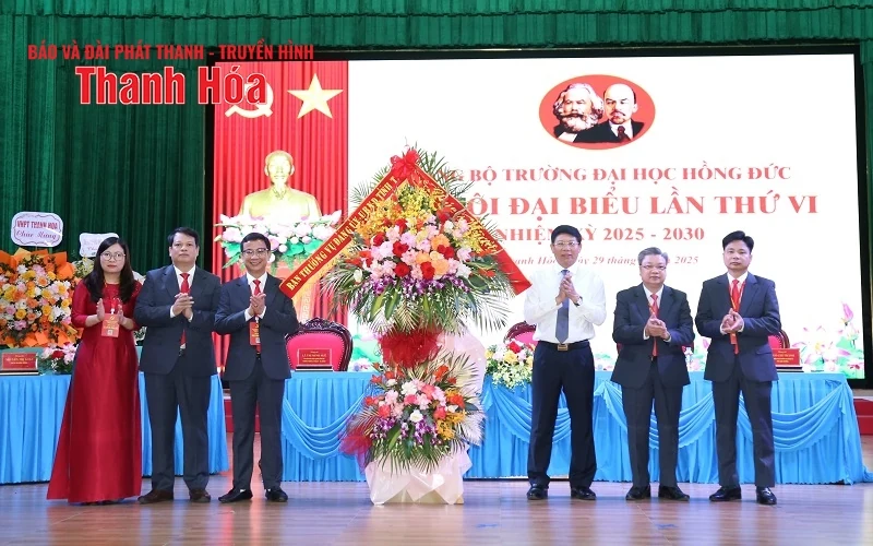 Đại hội đại biểu Đảng bộ Trường Đại học Hồng Đức lần thứ VI, nhiệm kỳ 2025-2030