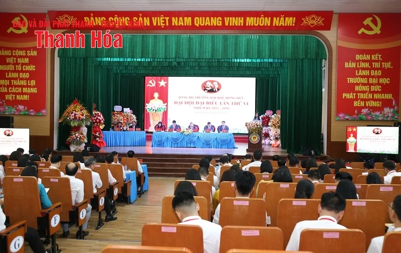 Đại hội đại biểu Đảng bộ Trường Đại học Hồng Đức lần thứ VI, nhiệm kỳ 2025-2030