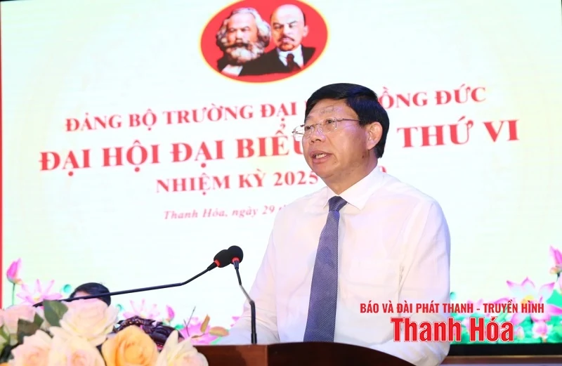 Đại hội đại biểu Đảng bộ Trường Đại học Hồng Đức lần thứ VI, nhiệm kỳ 2025-2030