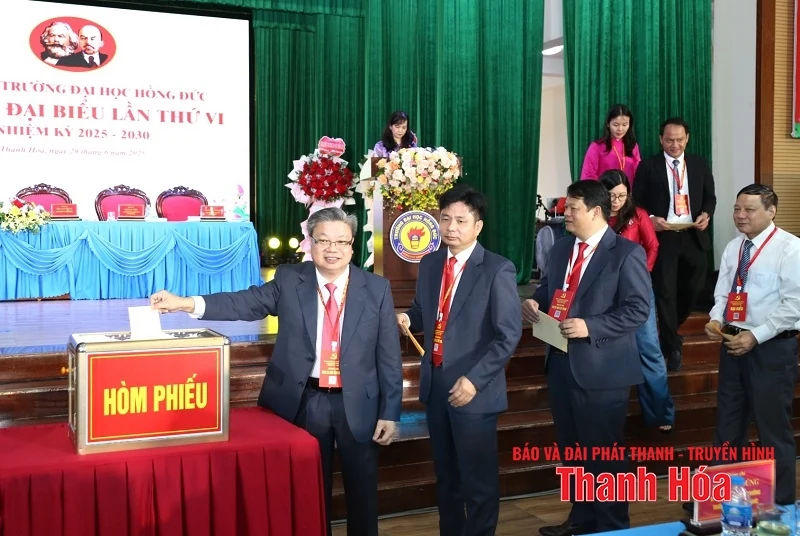 Đại hội đại biểu Đảng bộ Trường Đại học Hồng Đức lần thứ VI, nhiệm kỳ 2025-2030