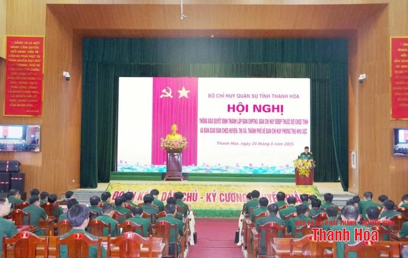 Thành lập 5 Ban Chỉ huy Phòng thủ khu vực thuộc Bộ Chỉ huy Quân sự tỉnh
