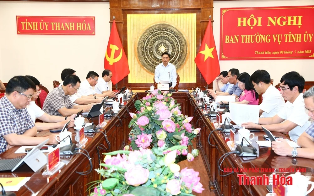 Ban Thường vụ Tỉnh ủy đánh giá tình hình thực hiện nhiệm vụ 6 tháng đầu năm, thảo luận nhiệm vụ trọng tâm 6 tháng cuối năm