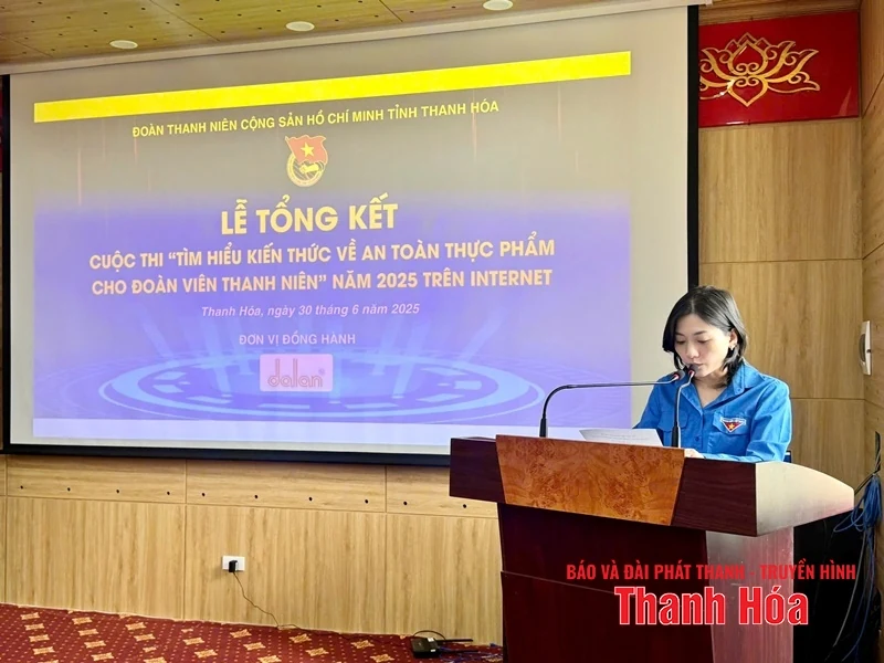 Tổng kết cuộc thi “Tìm hiểu kiến thức về an toàn thực phẩm trong đoàn viên, thanh niên” năm 2025