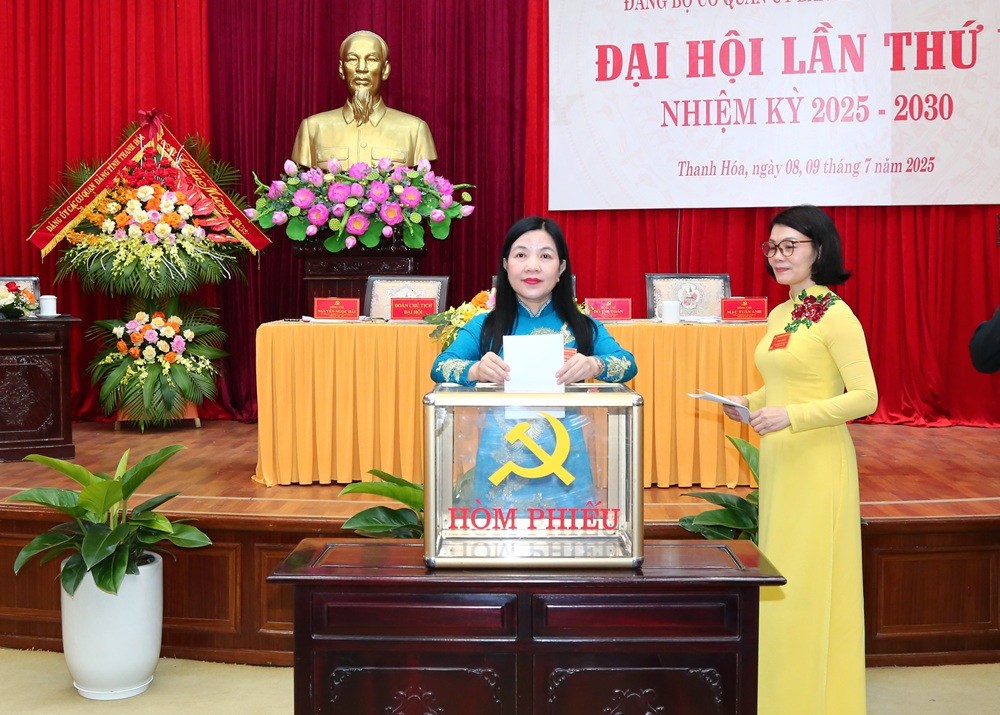 Đại hội Đảng bộ Cơ quan Ủy ban Kiểm tra Tỉnh ủy lần thứ V, nhiệm kỳ 2025-2030