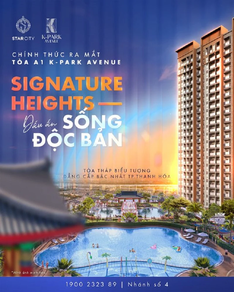 Ra mắt tòa A1 K-Park Avenue: Tòa tháp biểu tượng, đẳng cấp bậc nhất xứ Thanh