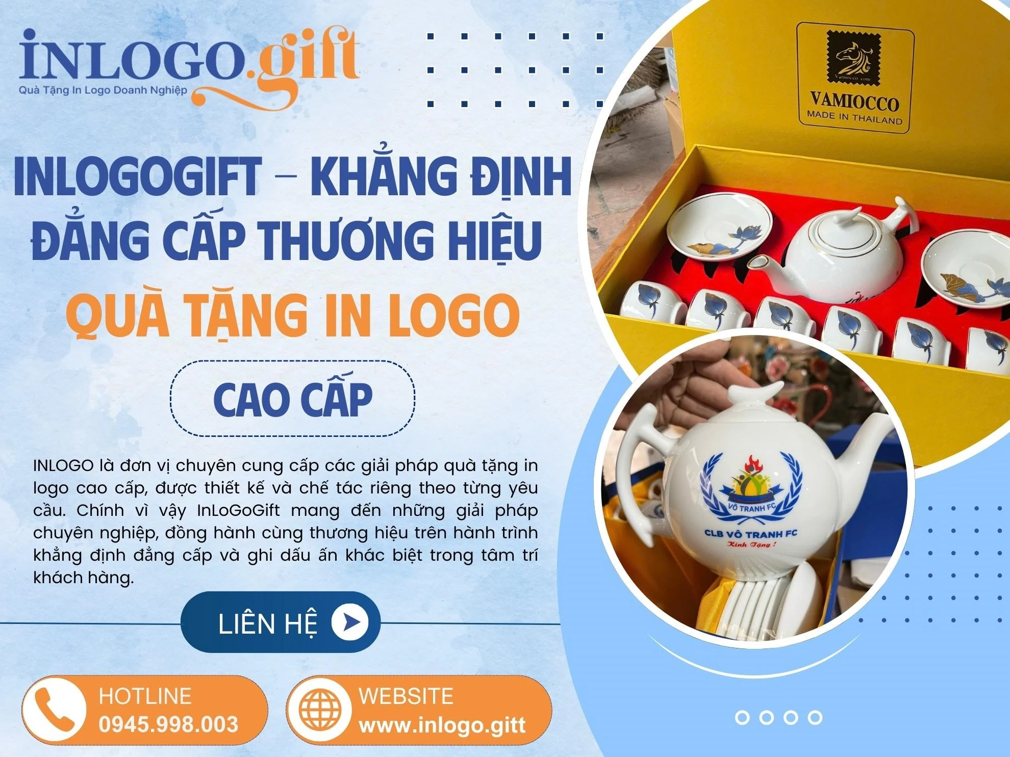 InLogoGift - Khẳng định đẳng cấp thương hiệu với quà tặng in logo cao cấp