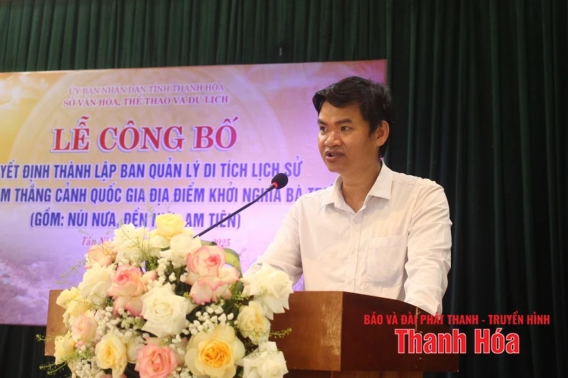Thành lập Ban Quản lý Di tích lịch sử - Danh lam thắng cảnh quốc gia Địa điểm khởi nghĩa Bà Triệu
