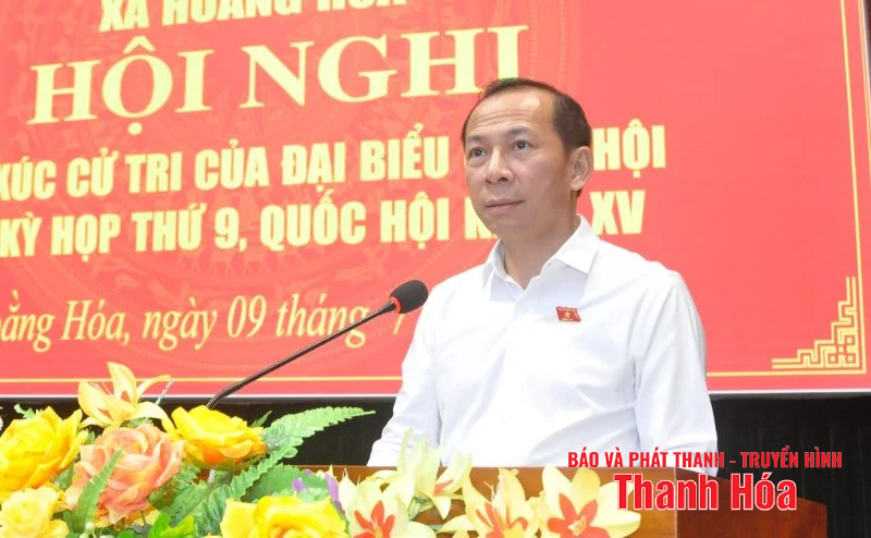Đoàn ĐBQH tiếp xúc cử tri xã Hoằng Hóa và phường Sầm Sơn