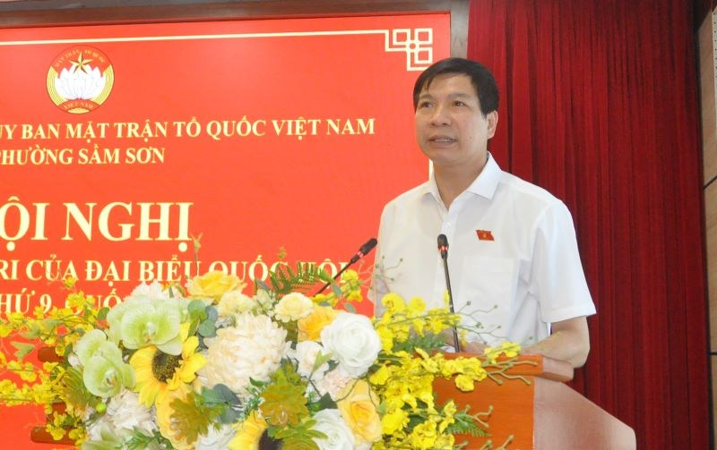 Đoàn ĐBQH tiếp xúc cử tri xã Hoằng Hóa và phường Sầm Sơn