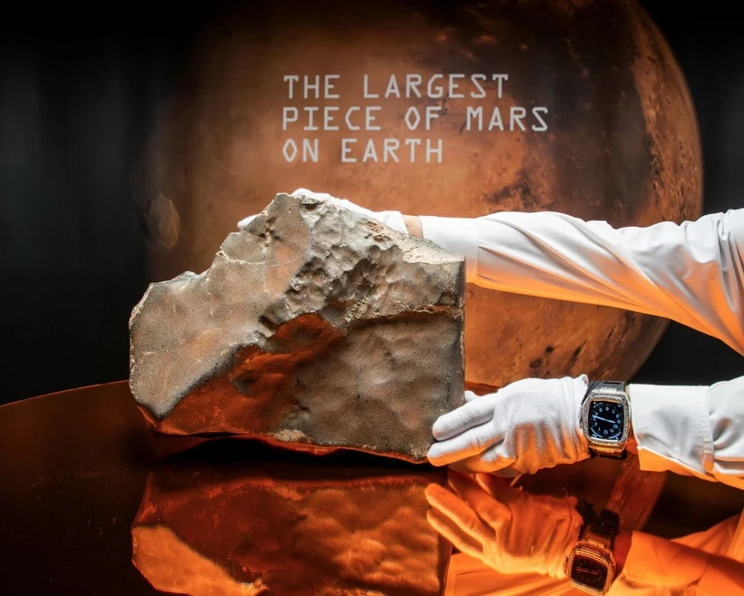 Khối đá Sao Hỏa lớn nhất từng tìm thấy trên Trái Đất đạt mức giá kỷ lục