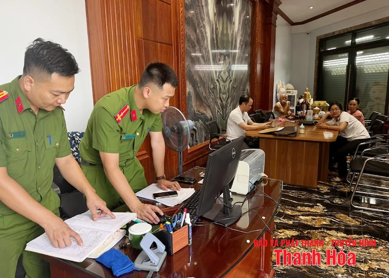 Công an tỉnh Thanh Hóa khám xét nơi ở của Bùi Quốc Ý