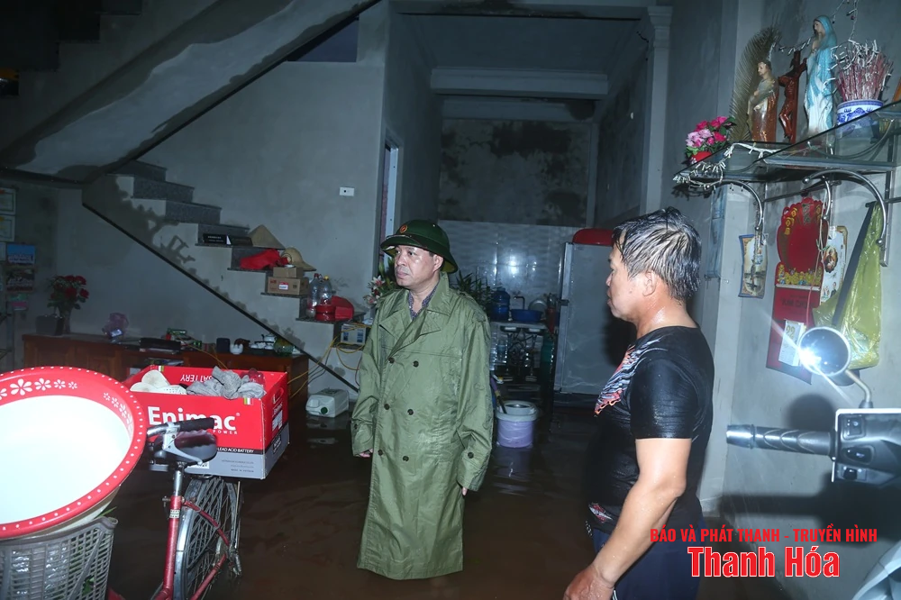 Phó Bí thư Thường trực Tỉnh ủy Lại Thế Nguyên kiểm tra công tác ứng phó với bão số 3