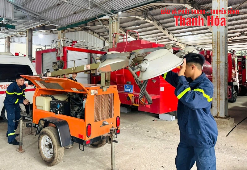 Phòng Cảnh sát PCCC&CNCH sẵn sàng cứu hộ, cứu nạn, ứng cứu sự cố thiên tai do bão số 3