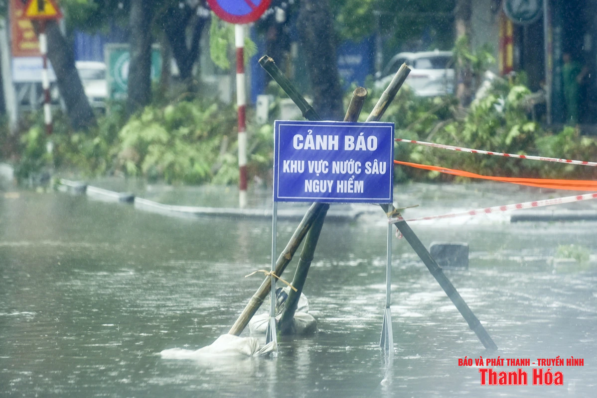 Cây xanh bật gốc, biển hiệu gãy đổ do bão số 3