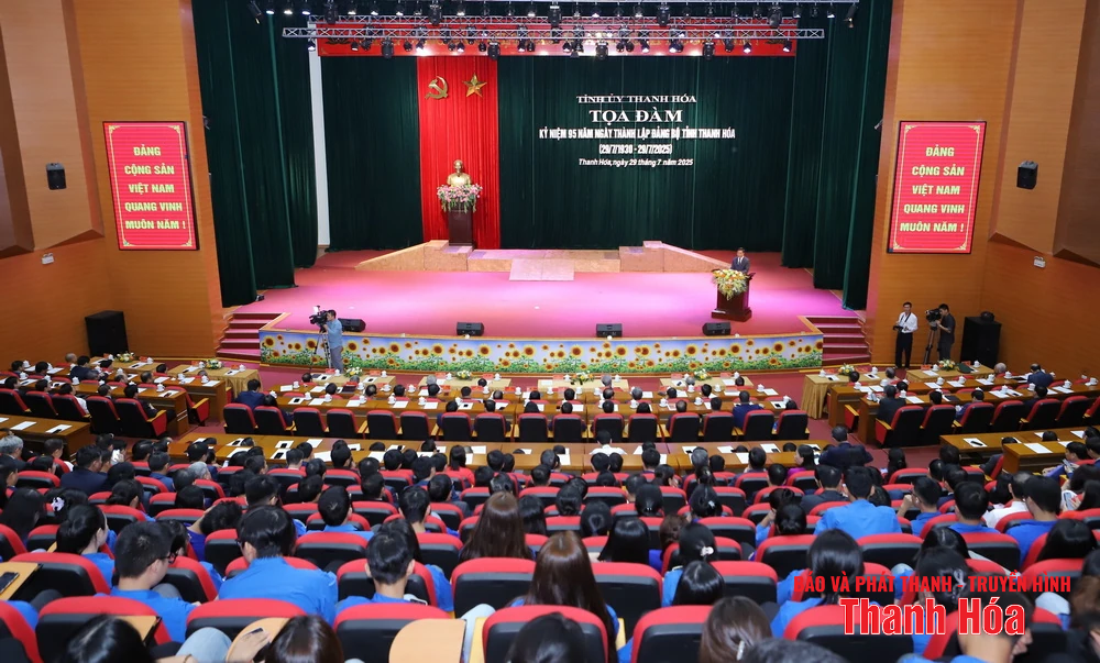 Tọa đàm kỷ niệm 95 năm Ngày thành lập Đảng bộ tỉnh Thanh Hóa