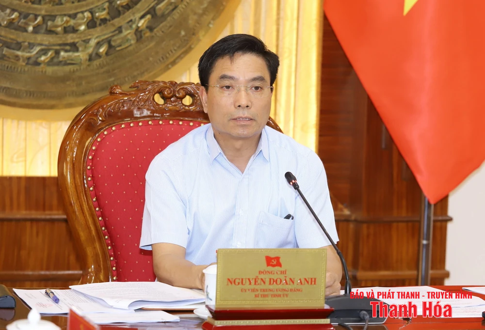 Ban Thường vụ Tỉnh ủy Thanh Hóa cho ý kiến vào các nội dung chuẩn bị Đại hội đại biểu Đảng bộ tỉnh lần thứ XX