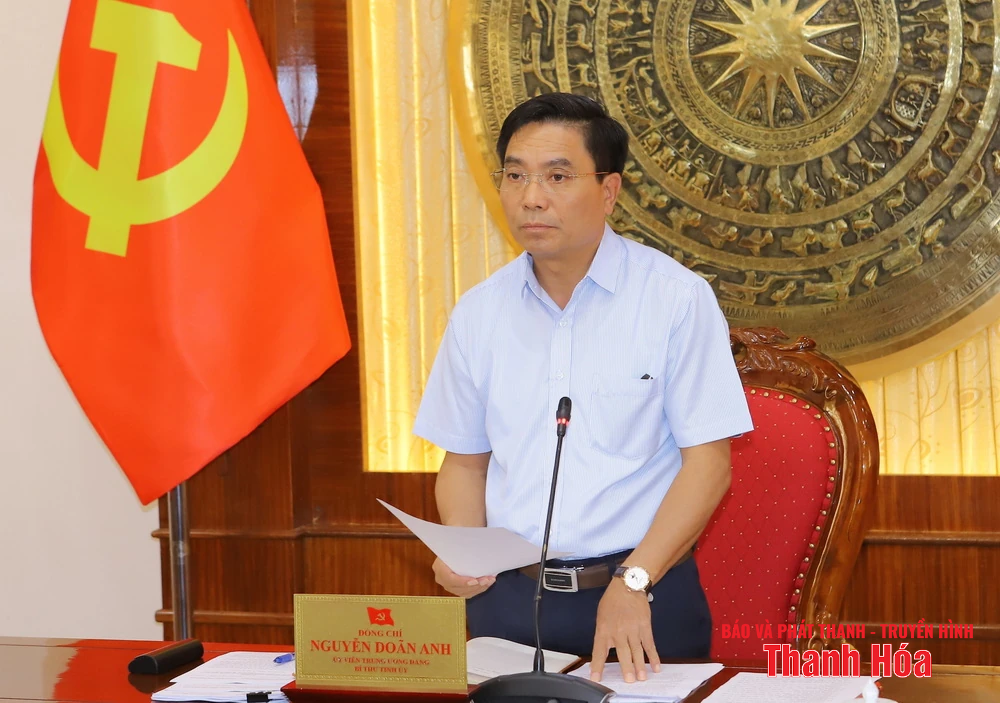 Ban Thường vụ Tỉnh ủy Thanh Hóa cho ý kiến vào các nội dung chuẩn bị Đại hội đại biểu Đảng bộ tỉnh lần thứ XX