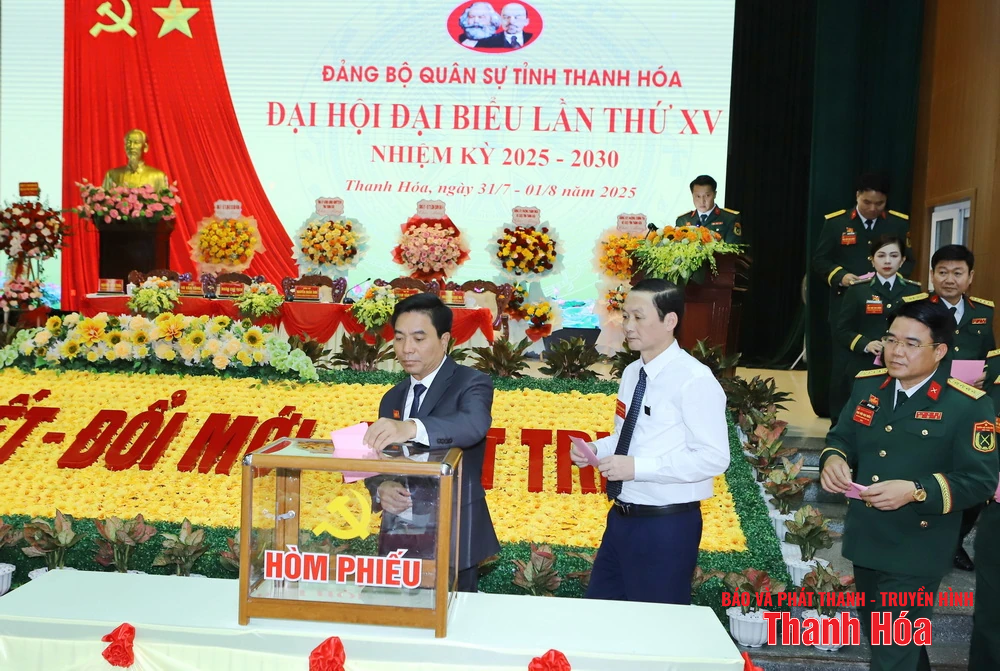 Đại hội đại biểu Đảng bộ Quân sự tỉnh lần thứ XV, nhiệm kỳ 2025-2030