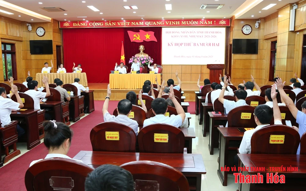 Thông qua 2 nghị quyết tại Kỳ họp thứ 32, HĐND tỉnh Thanh Hóa khóa XVIII