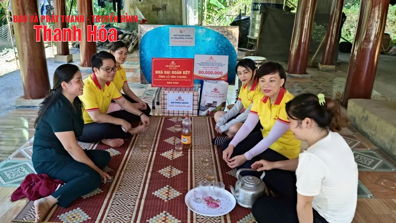 Tập đoàn Đại Dũng hỗ trợ xây dựng 10 nhà Đại đoàn kết giúp hộ nghèo an cư