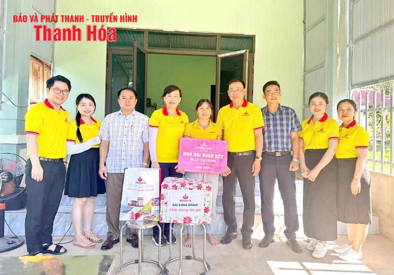 Tập đoàn Đại Dũng hỗ trợ xây dựng 10 nhà Đại đoàn kết giúp hộ nghèo an cư