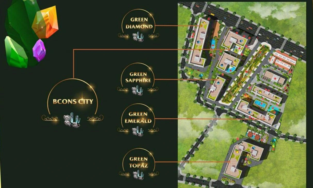 Đánh giá căn hộ tháp Green Diamond của dự án Bcons City
