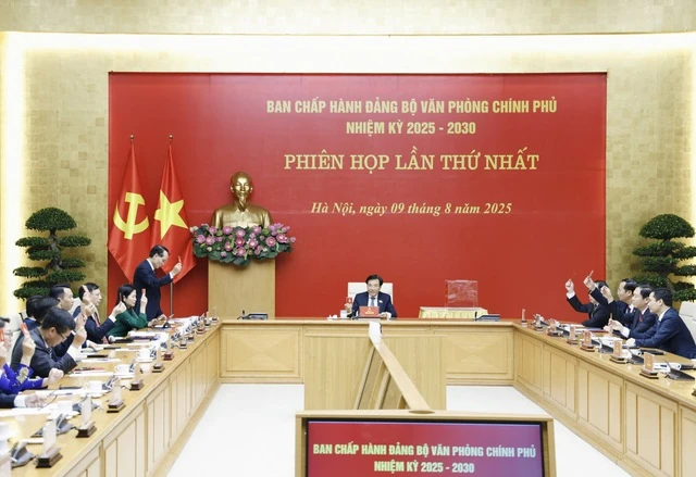 Đồng chí Trần Văn Sơn được bầu làm Bí thư Đảng ủy Văn phòng Chính phủ, nhiệm kỳ 2025-2030